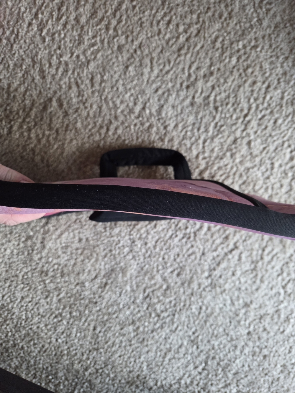 Pink Marble Laptop Sleeve with Black Handle 13" - Picture 6 of 6